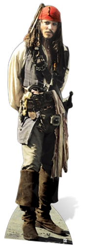 Captain Jack Sparrow Pirate Johnny Depp - Cardboard Cutout