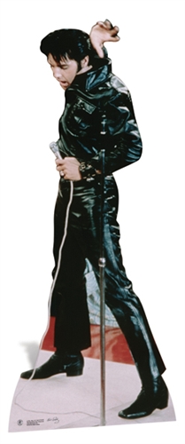 Elvis Presley Black Leather 1968 Anniversary Special Cutout