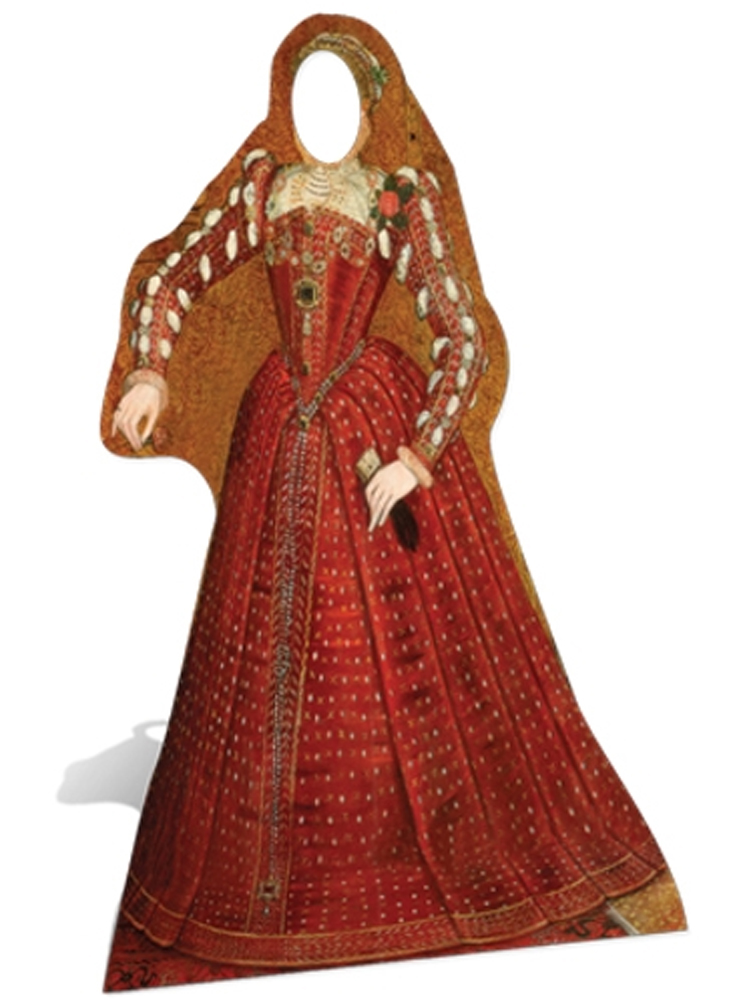Tudor Woman Stand-In Cardboard Cutout