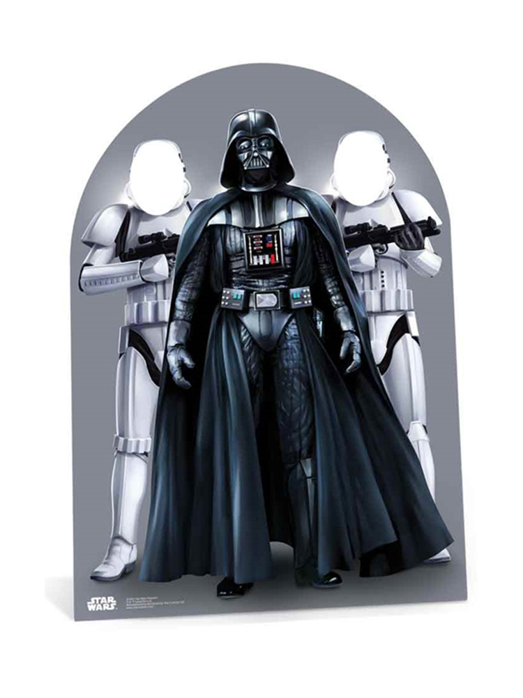 Darth Vader and Stormtroopers Star-Wars Stand-in (Child-Sized)