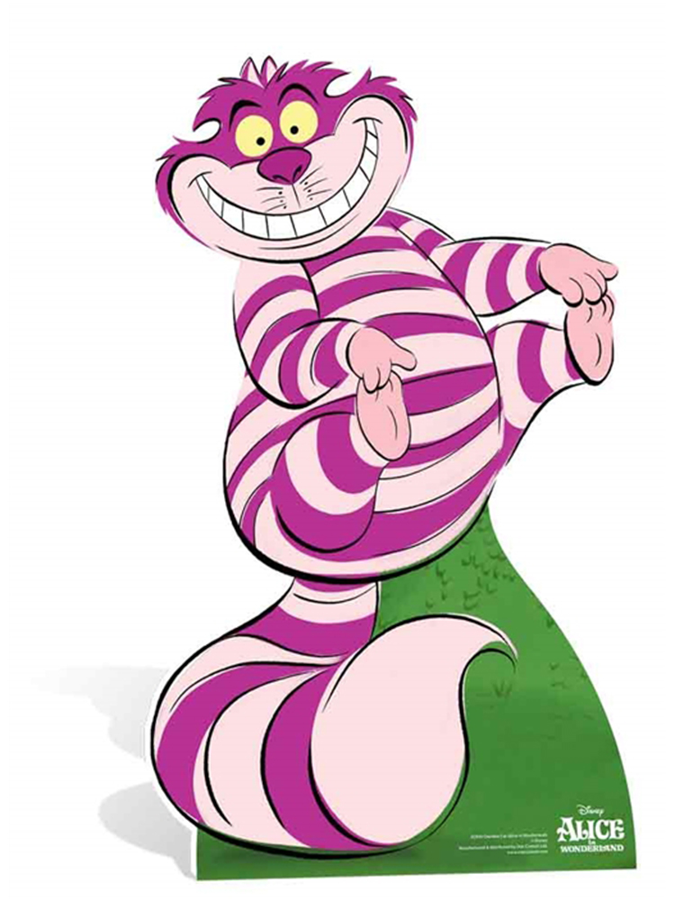 Cheshire Cat Classic Alice in Wonderland Cutout