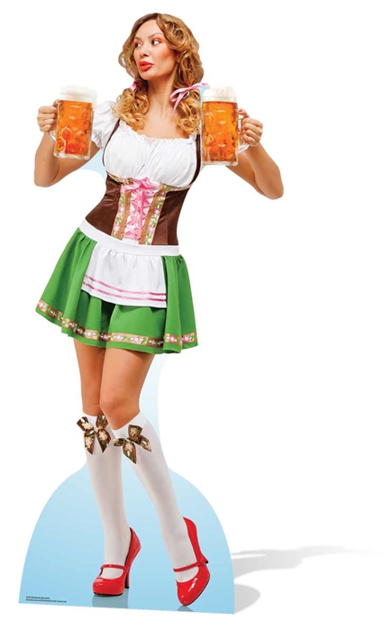 Oktoberfest Beer Babe - Cardboard Cutout