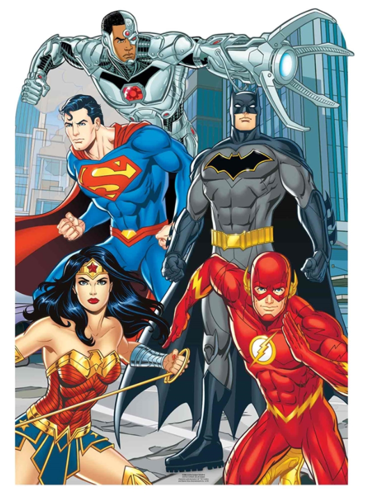 Justice League Stand-IN Animated Child Size Cardboard Cutout DC Comics