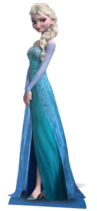 Elsa (Frozen) Star-Mini - Cardboard Cutout