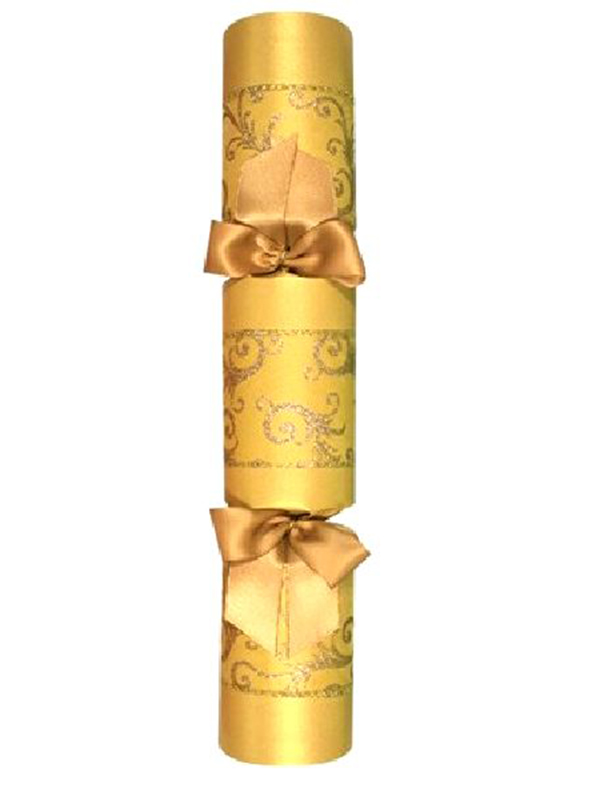 13" Luxury Gold Swirl Cracker - 25