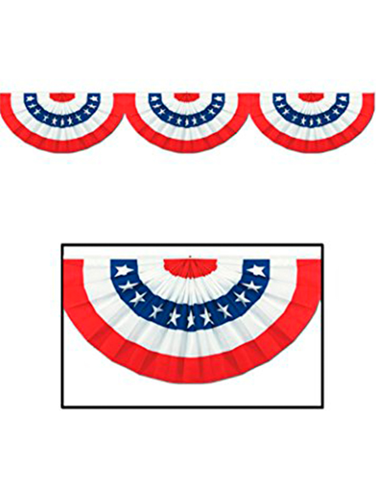 USA Patriotic Jointed Cardboard Bunting