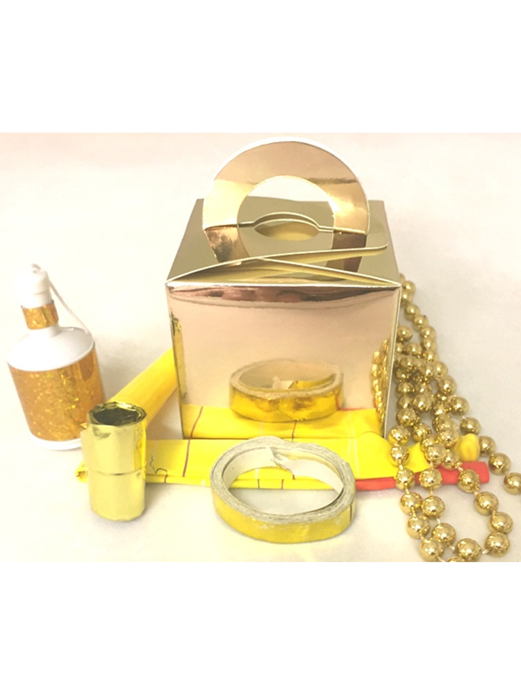 Individual Filled Gold Party Box   