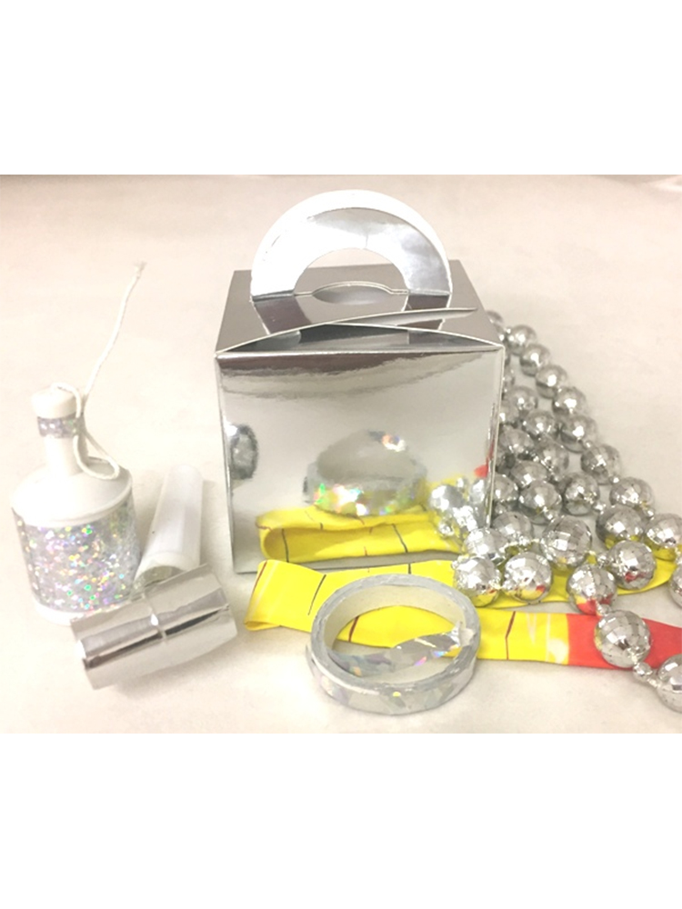 Individual Filled Silver Party Box  