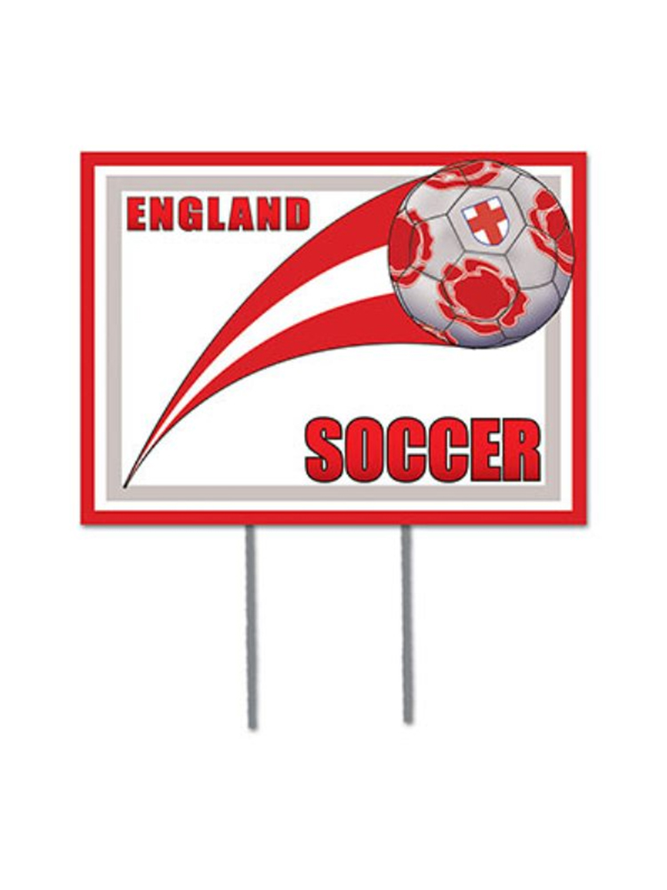 England Soccer Garden Sign