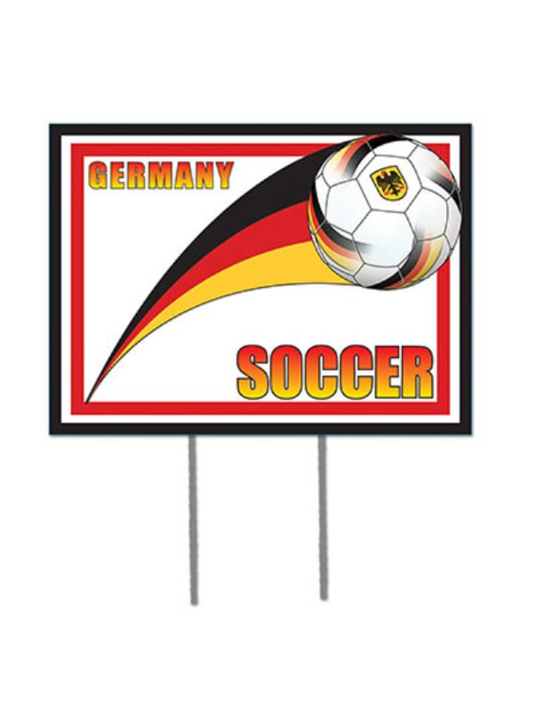 Germany Soccer Garden Sign 