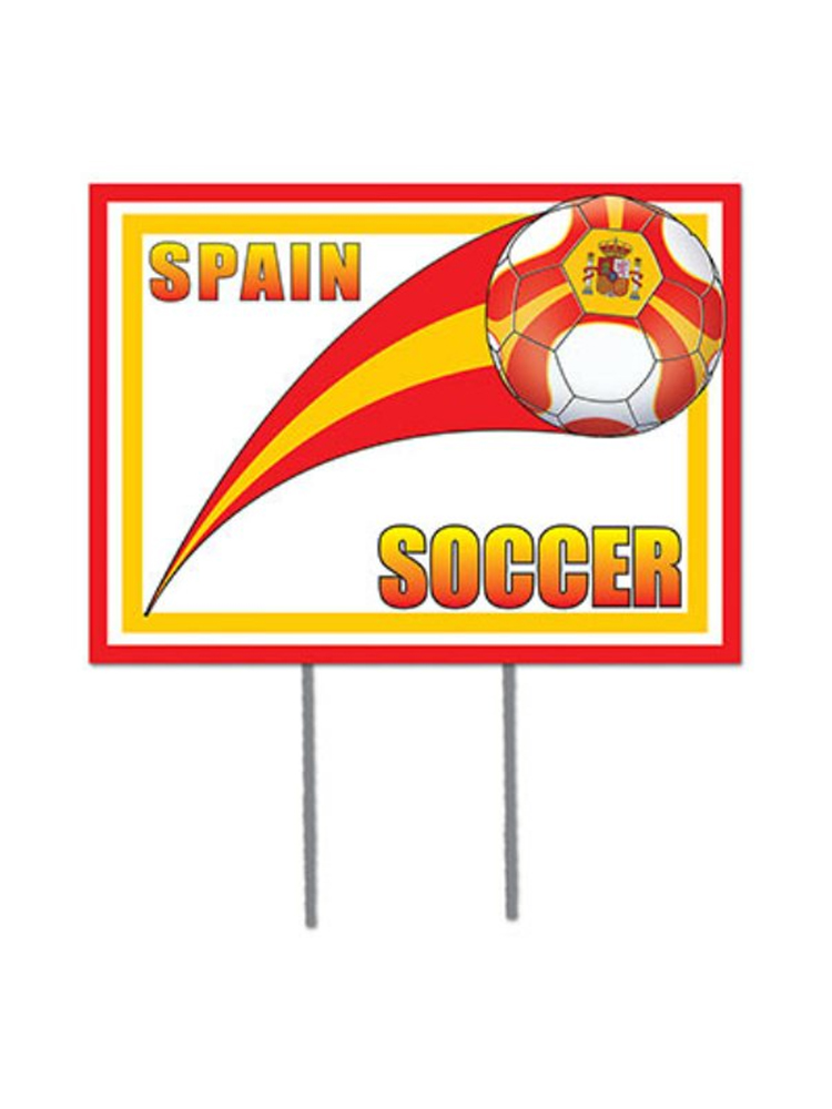 Spain Soccer Garden Sign   