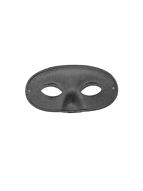 Burglar, Black Satin, Covers Nose, Eye Mask