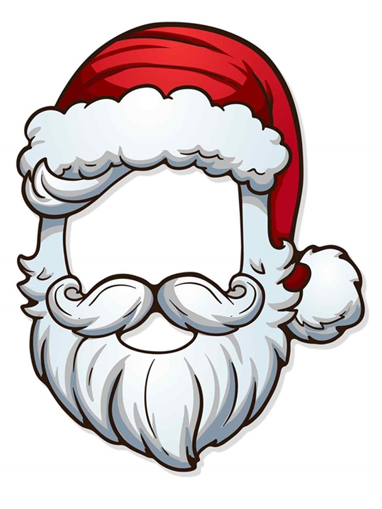 Father Christmas Open Face Mask (Santa)