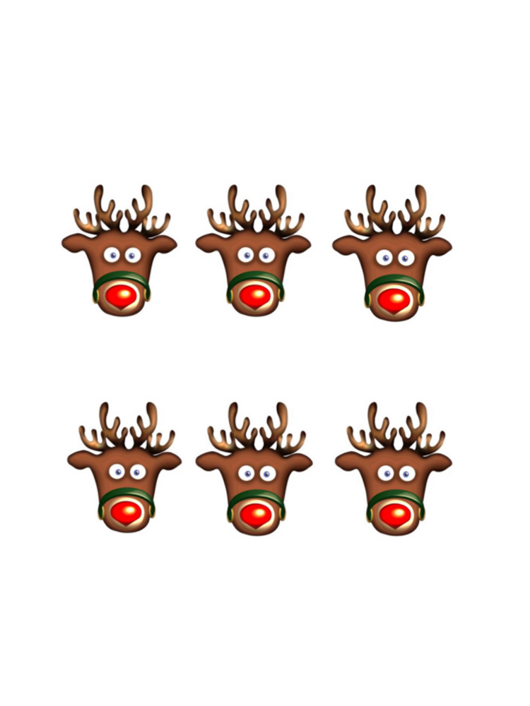 Rudolph the Red Nose Reindeer Six Pack of Masks 