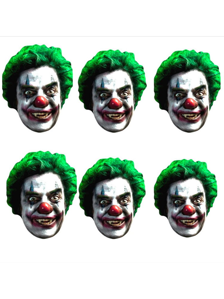 Scary Clown Six Pack Face Mask 