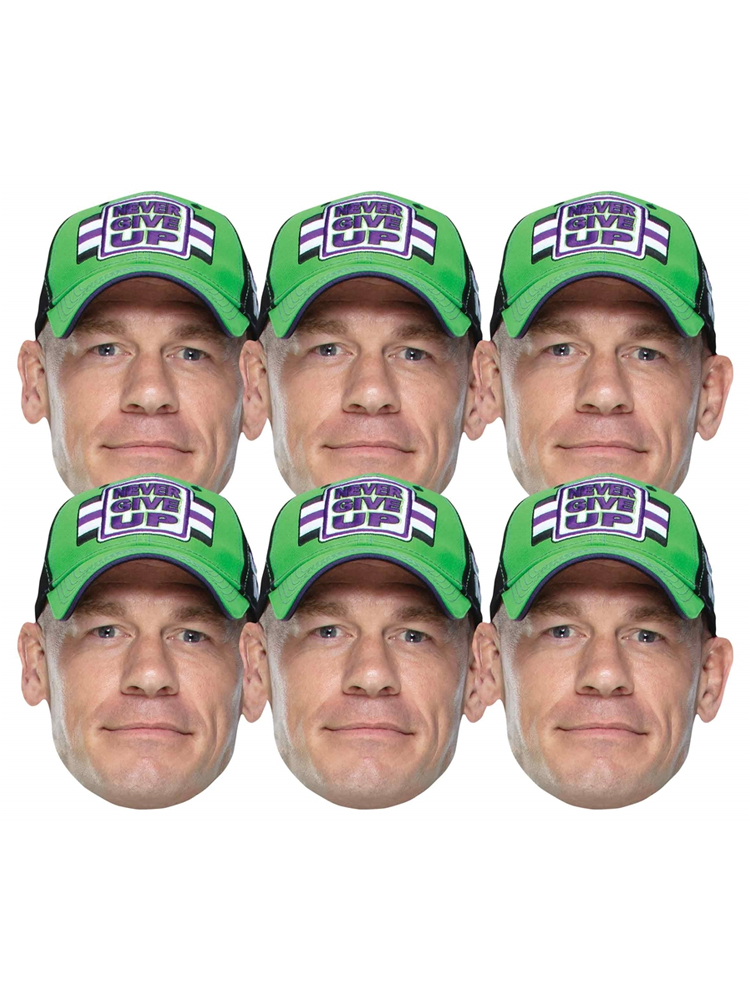 John Cena 6 Pack WWE Masks WWE Masks 6 Pack of Wrestling Masks 