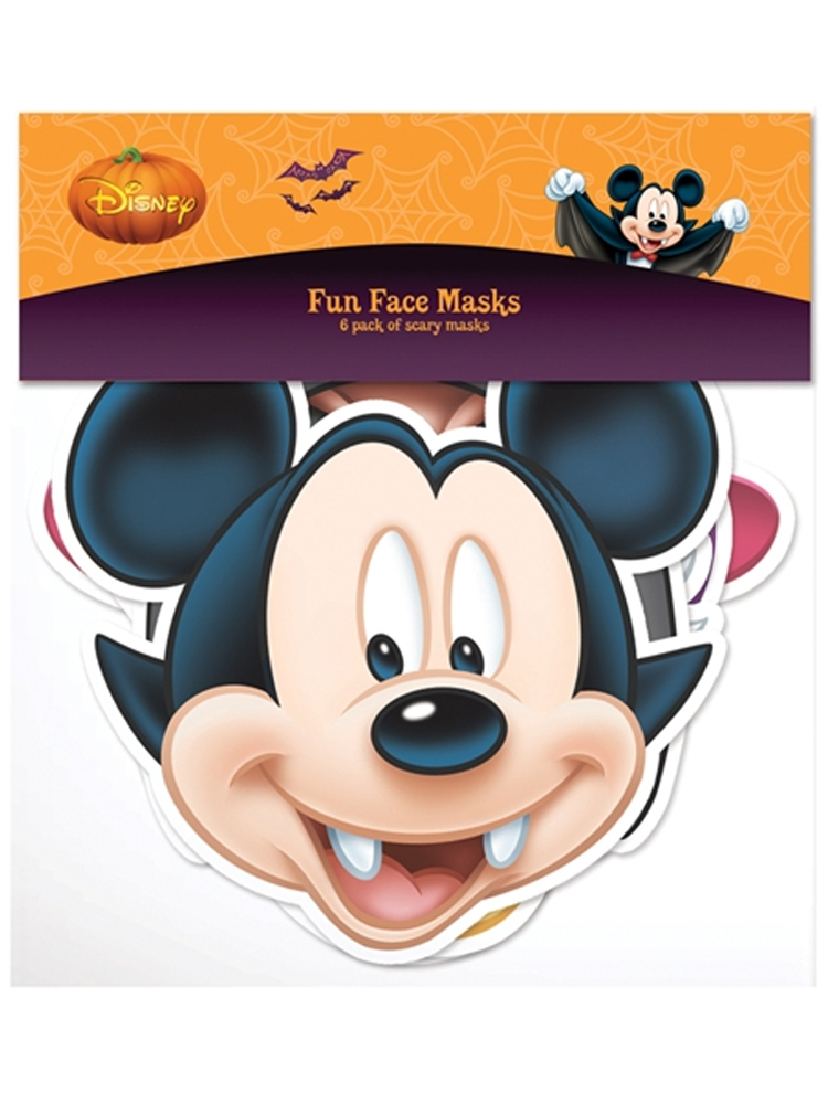 Disney Halloween Party Masks 6 Pack 