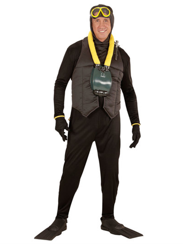 Scuba Diver (Hooded J/Suit Oxygen Tank Flippers Mask)