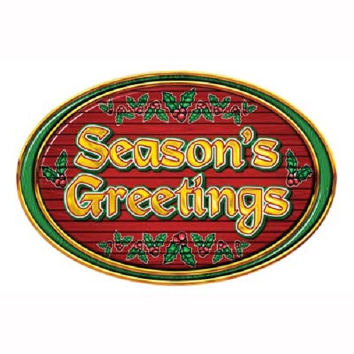 Season's Greetings Sign 12" x 18"