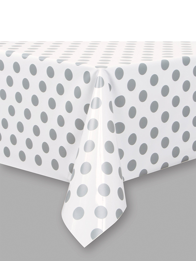 Silver Dot Table cover 