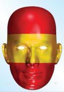 Spain Flag Mask  