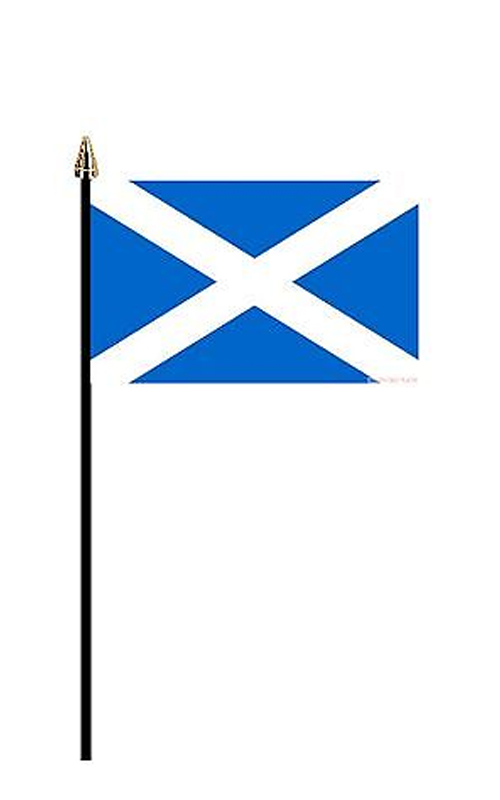 St Andrew's Hand Held Flag 