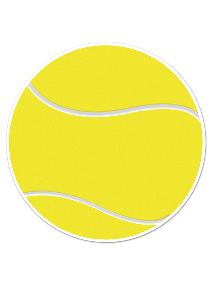 Tennis Ball Cutout 10"