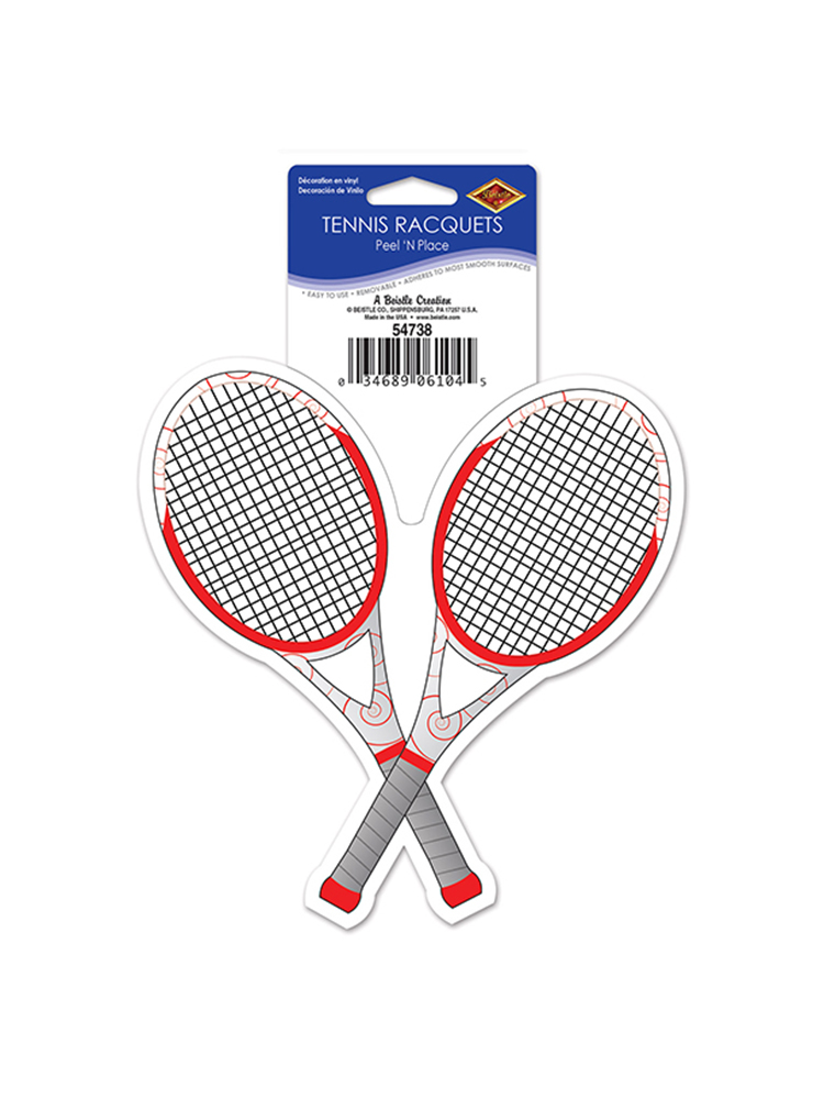 Tennis Racquets Peel 'N Place 5¼" 