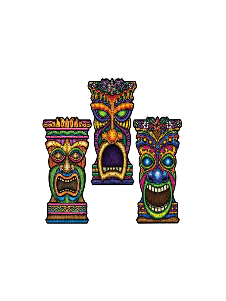 Tiki Cardboard Cutout Decoration - Height 22"