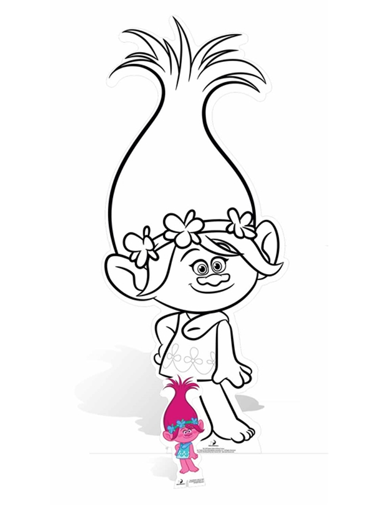 Pin by Coloring Fun on Trolls  Poppy coloring page, Cartoon coloring  pages, Disney coloring pages