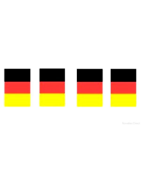 Germany Flag Bunting Rectangular Flags 6m long 20 flags