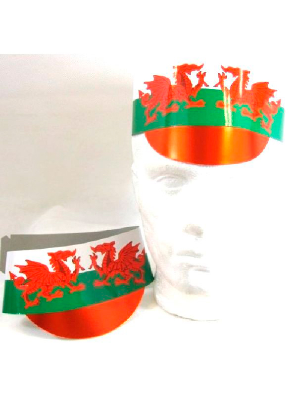 Wales Cardboard Peak Cap - 5 per pack