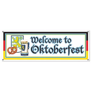 Welcome To Oktoberfest Sign Banner