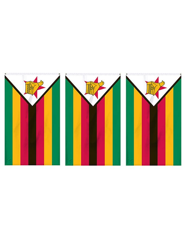 Zimbabwe Flag Bunting Rectangular Flags