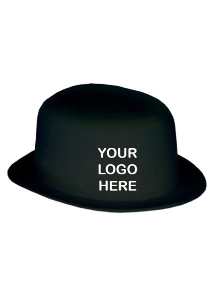 Plastic Bowler Hat Branded