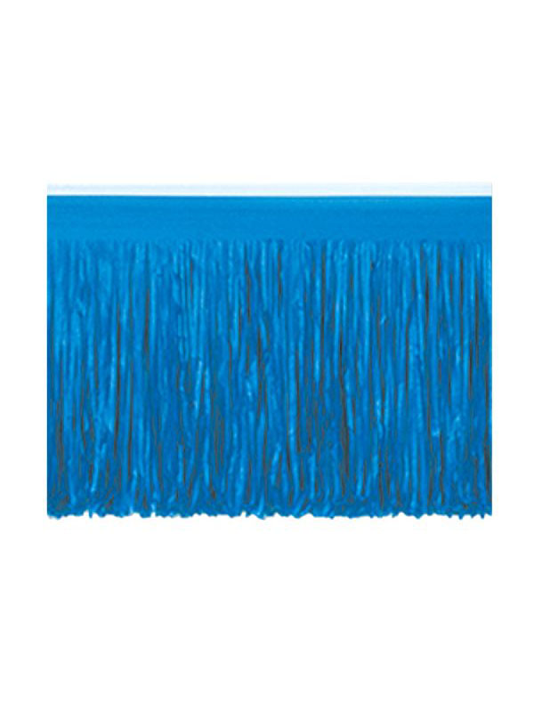 Blue Tissue Fringed Drape 