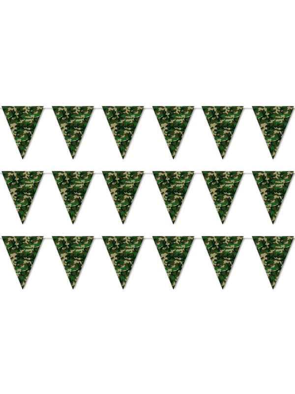 Camouflage Plastic Bunting 