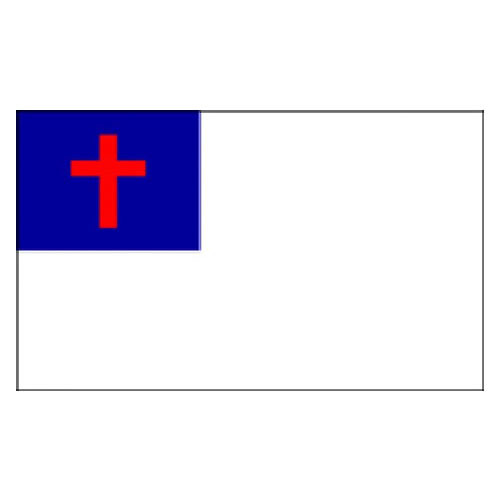 Christian Flag 5ft x 3ft With Eyelets For Hanging