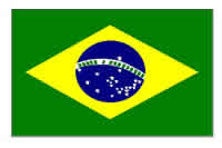 Brazilian Flag 5ft x 3ft  With Eyelets For Hanging