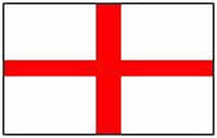 England Flag 5ft x 3ft With Eyelets For Hanging