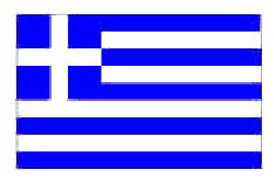 Greek Flag 5ft x 3ft With Eyelets For Hanging