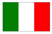 Italian Flag 5ft x 3ft with eyelets for hanging