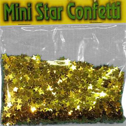 Confetti Gold Mini Stars  bag of 84g