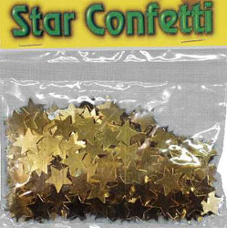 Confetti Large Gold Stars bag of 84g