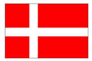 Denmark Flag 5ft x 3ft With Eyelets For Hanging