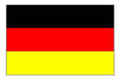 Germany Flag 5ft x 3ft With Eyelets For Hanging