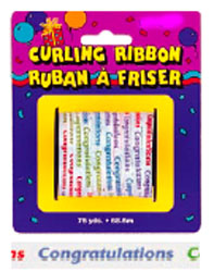  Curling Ribbon For Balloons Congratulations Small Roll