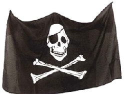 Pirate Flag Skull And Crossbones 3ft x 2ft (100% Poly) With Eyelets 