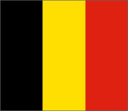 Belgium Flag 5ft x 3ft  With Eyelets For Hanging