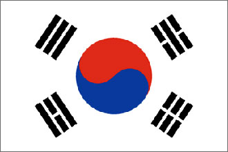 South Korea Flag 5ft x 3ft Eyelets 